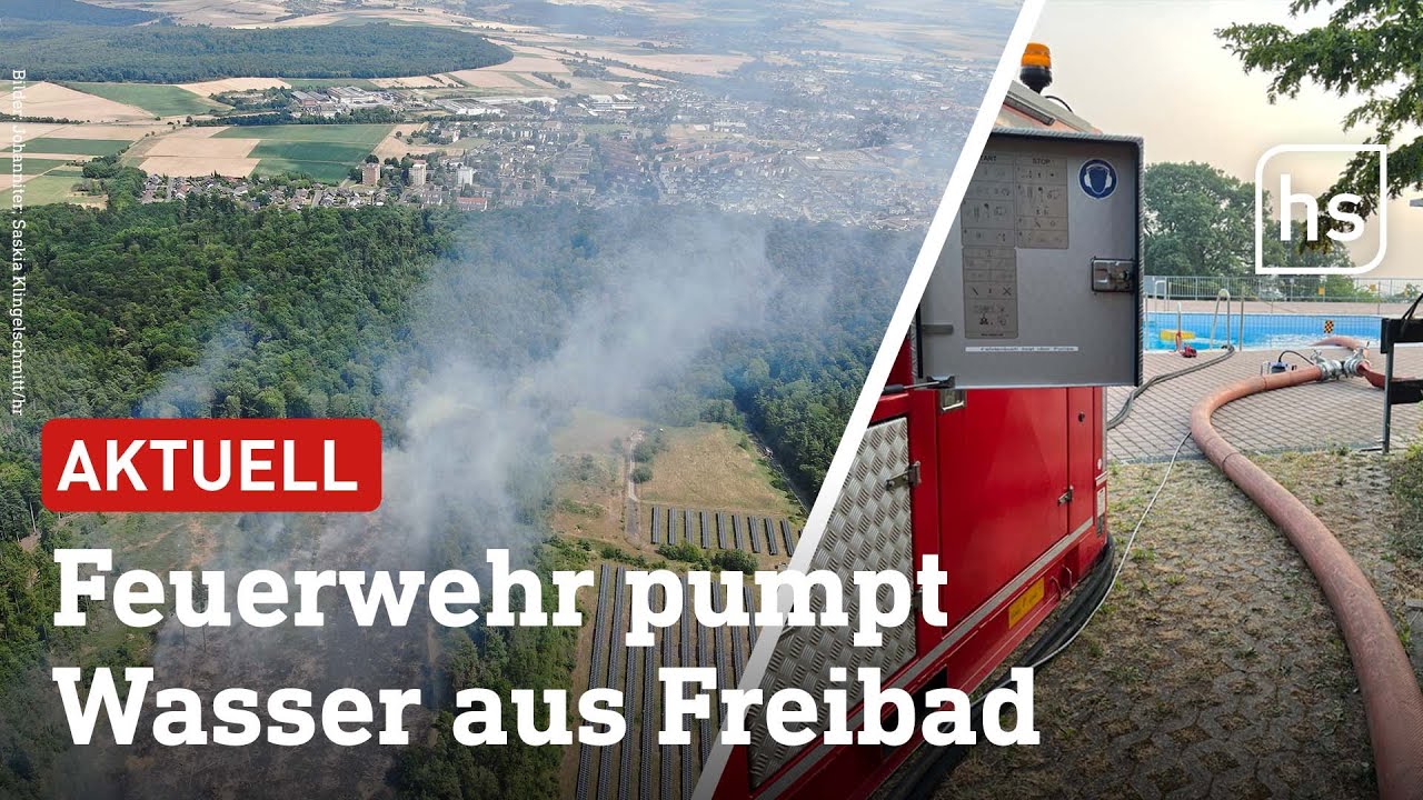 Alte Munition explodiert: Waldbrand auf ehemaligem Militärgelände in Butzbach | hessenschau