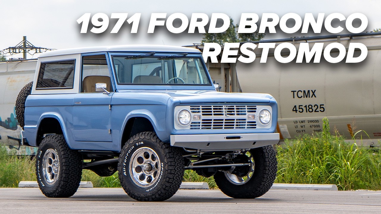 Brittany Blue 1971 Ford Bronco Restomod