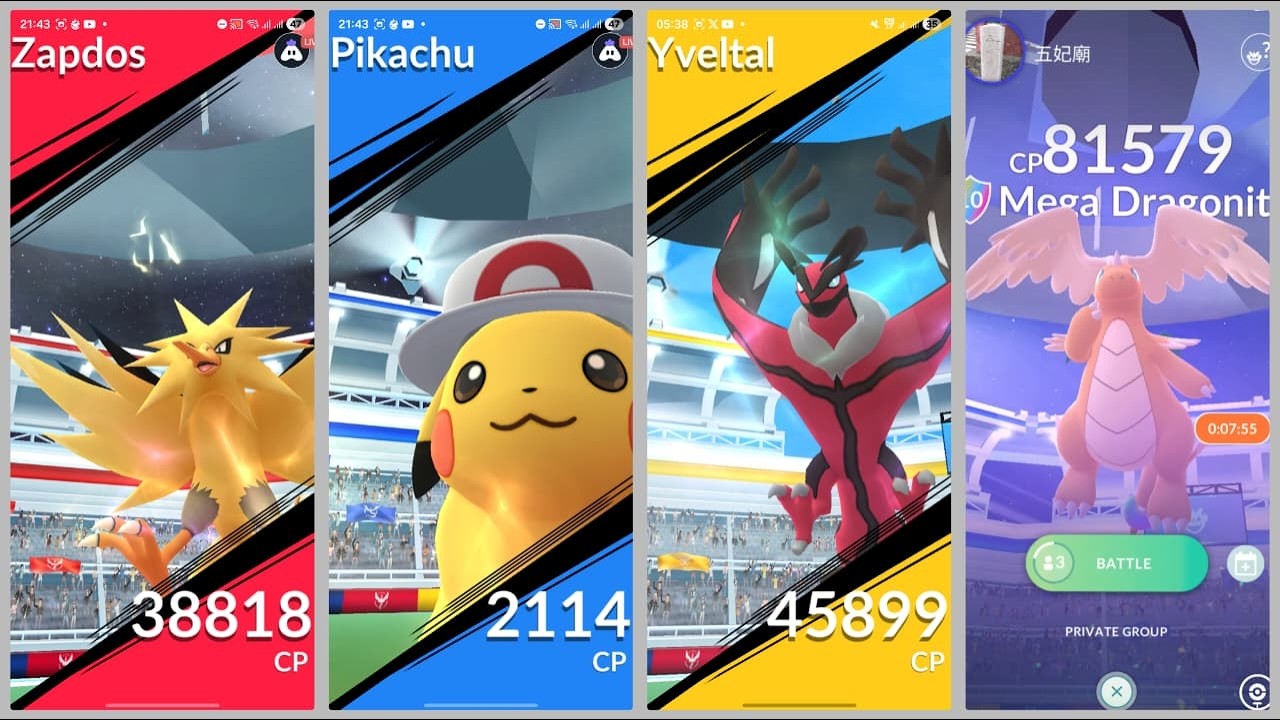 TRIO BIRDS SUPER MEGA RAIDS, XERNEAS, YVELTAL  | GO TOUR KALOS| POKEMON GO LIVE