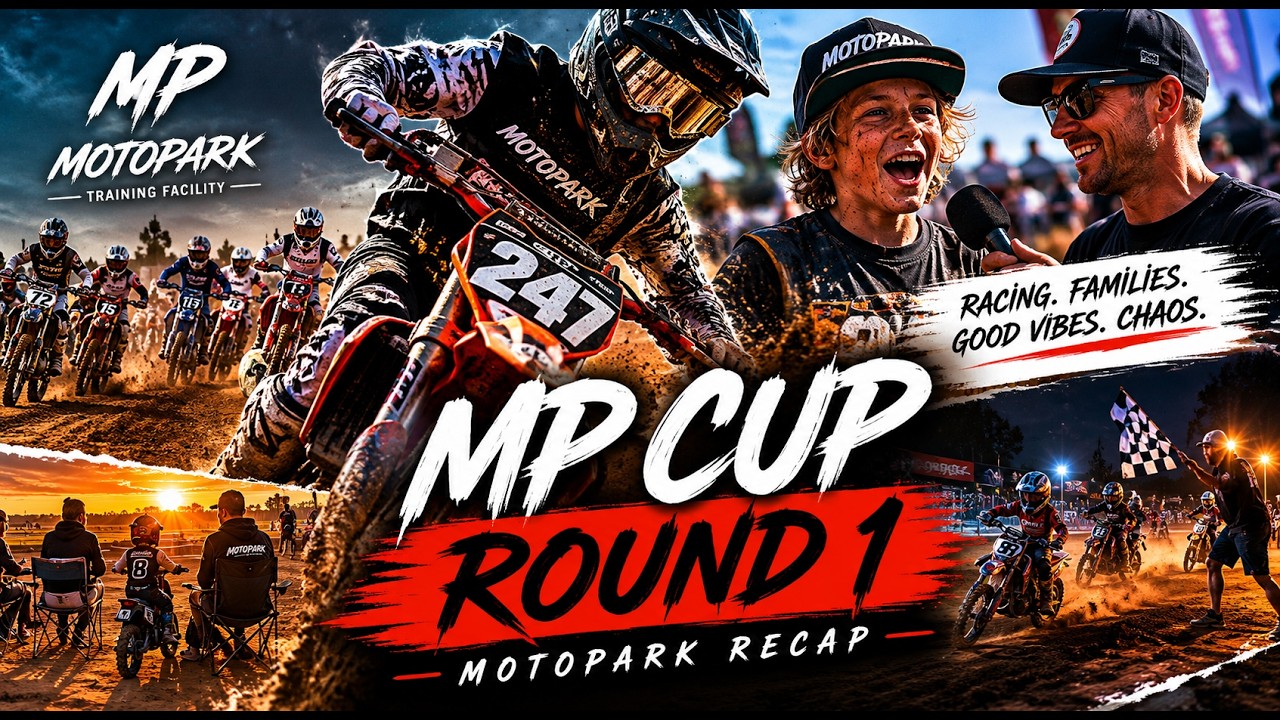 MP Cup Round 1 at Motopark Was INSANE! | Motocross Families, Racing & Night Pit Bike Chaos