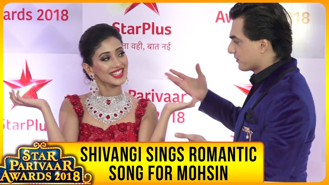 Shivangi Joshi Sings ROMANTIC SONG For Mohsin Khan | Kartik And Naira | Star Parivaar Awards 2018