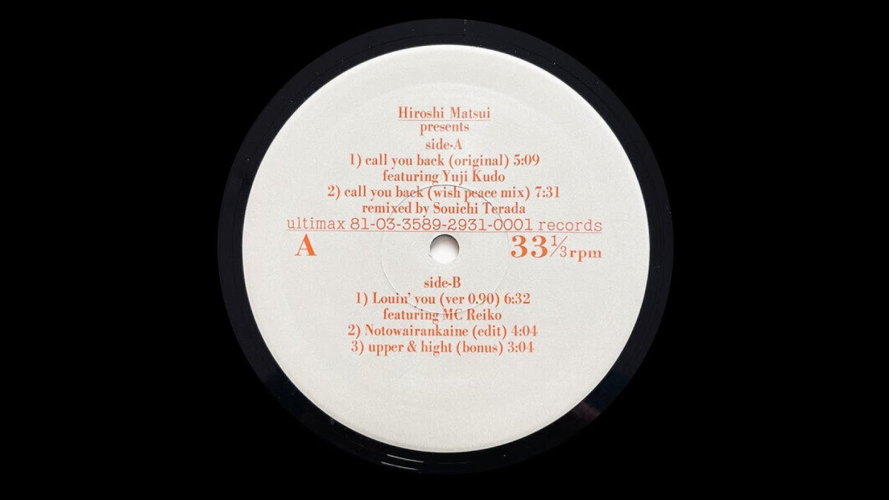 Hiroshi Matsui - Call You Back (Original) [UR-0001]