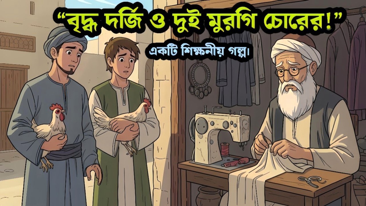 বৃদ্ধ দর্জি ও মুরগি চোরের শিক্ষণীয় মজার গল্প | আল্লাহর অলৌকিক বিচার | Deen Audio Hub