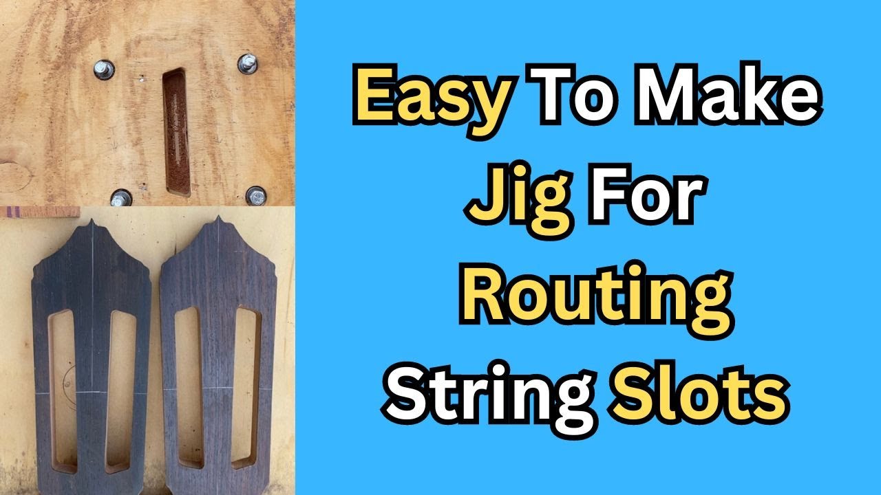 How To Rout String Slots For Classical Guitar Head | David Schramm Pro Luthier