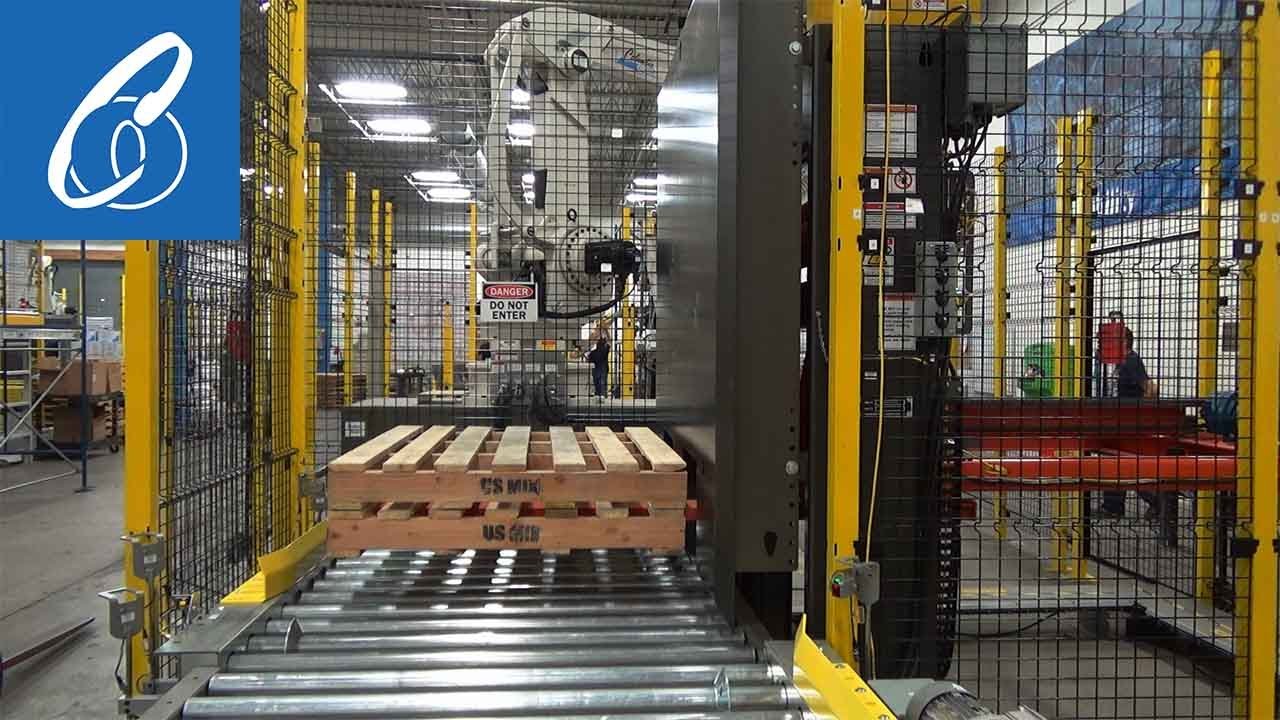 Automatic Pallet Dispenser as a part of an Integrated Palletizing Line