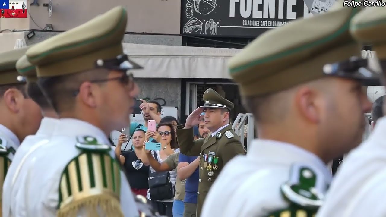 CAMBIO DE MANDO PRESIDENCIAL - CARABINEROS DE CHILE Pasacalle Rumbo al Palacio de la Moneda