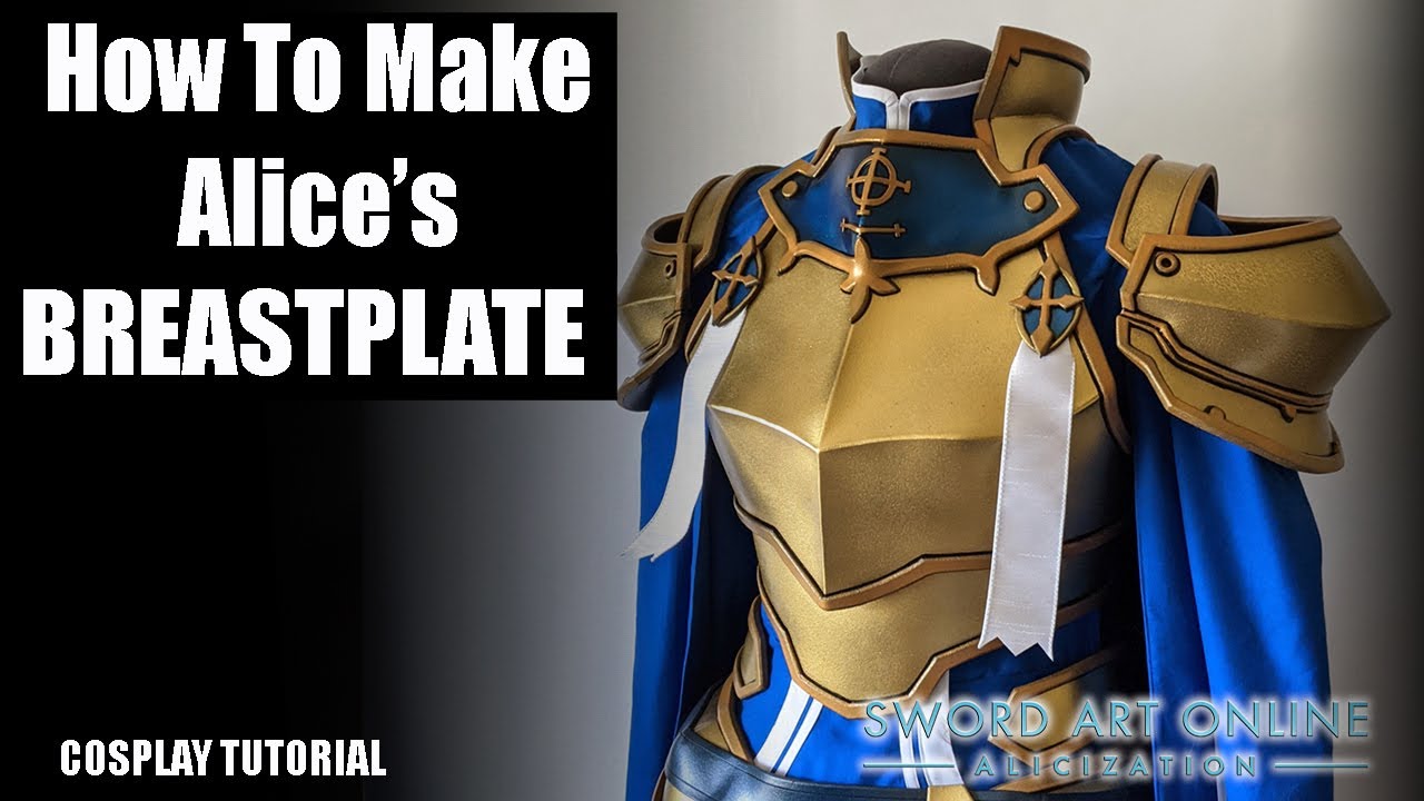 How to make a Cosplay Breastplate out of EVA Foam for Alice from Sword Art Online Alicization-