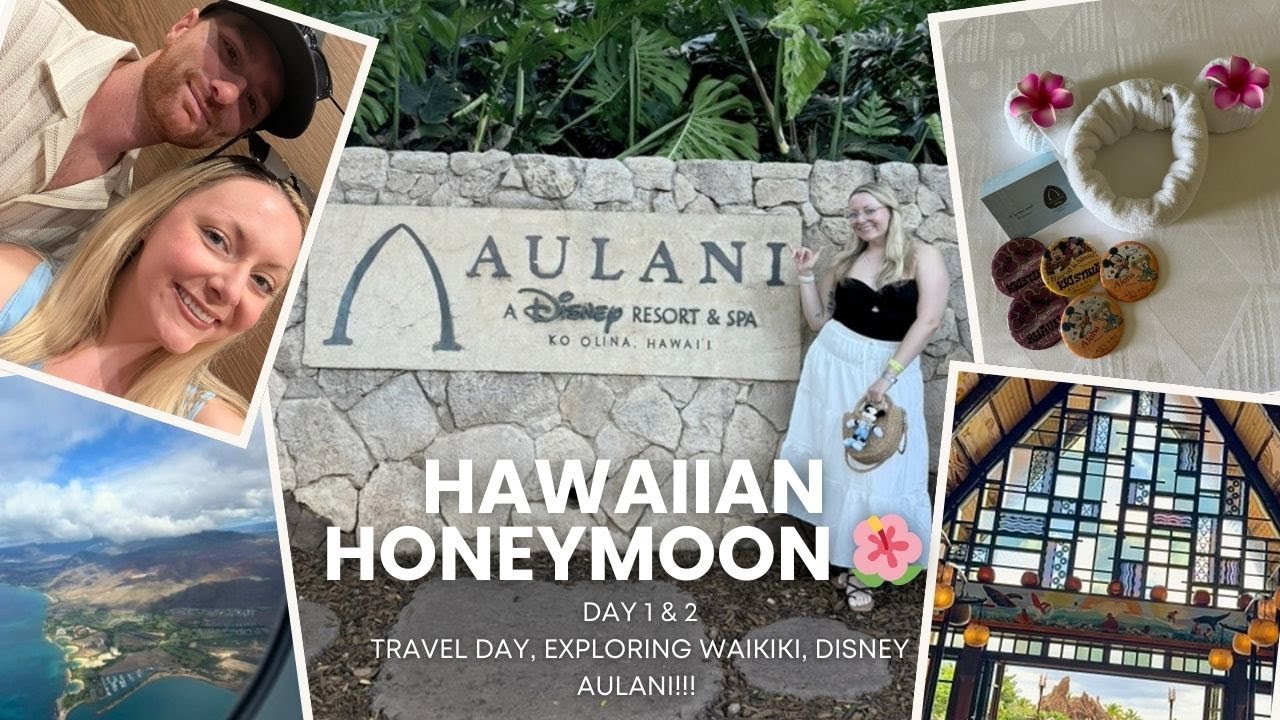 ГАВАЙСКИЙ МЕДОВЫЙ МЕСЯЦ🌺 | Видеоблог о Диснейленде и отеле Aulani, дни 1 и 2 - День путешествия, ...
