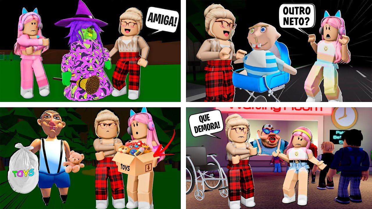 OS MELHORES ESCAPES QUE JOGUEI COM A VOVÓ! ROBLOX