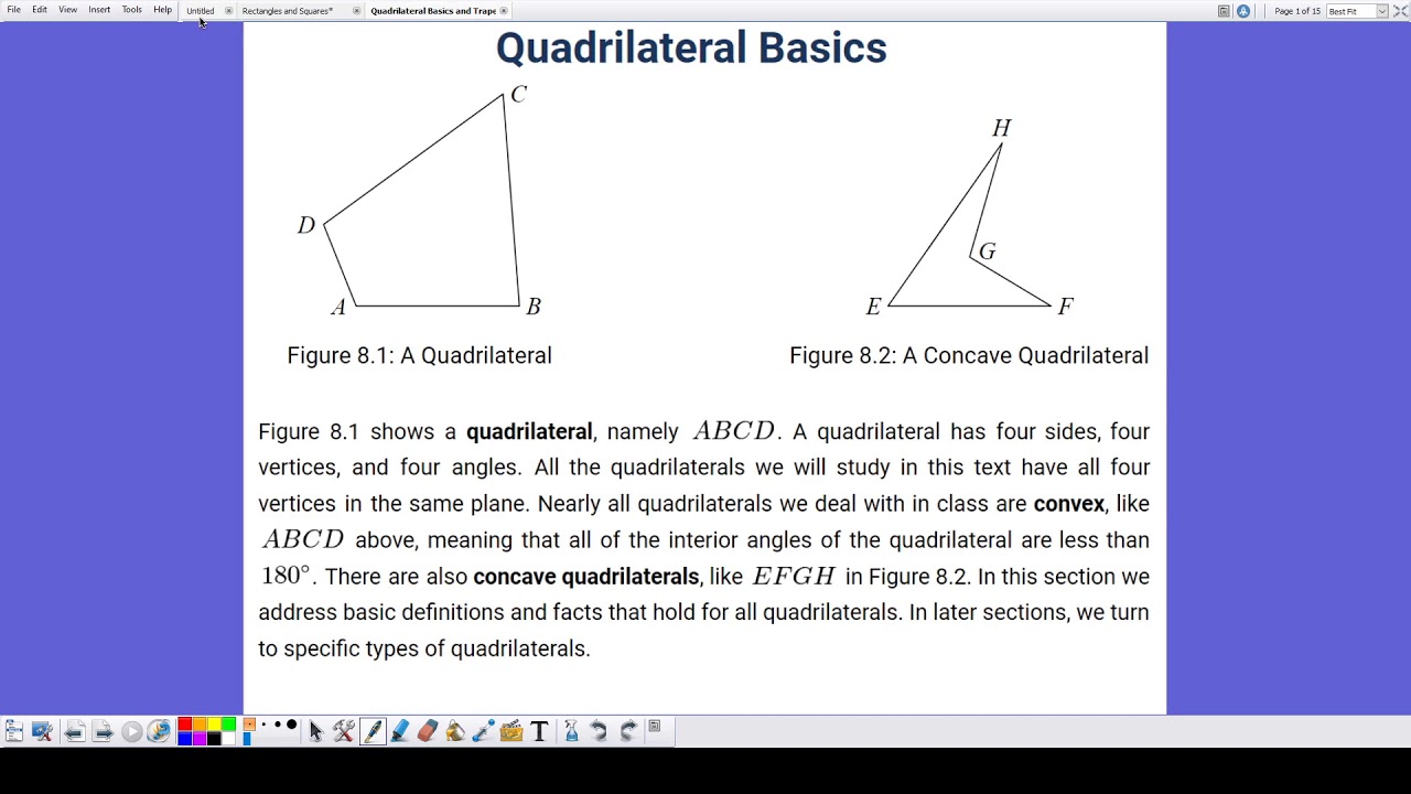Proving That the Interior Angles of a Rectangle are all Right Angles