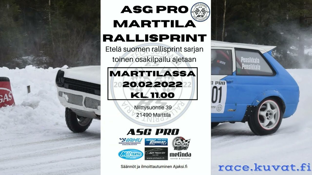 ASG PRO Marttila Rallisprint 20 2 2022 Janne Pensikkala