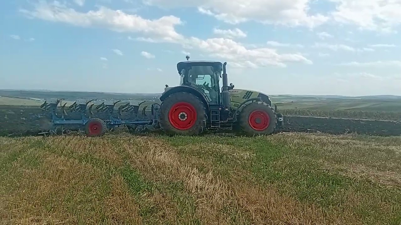 Part 3 plowing claas arion 630