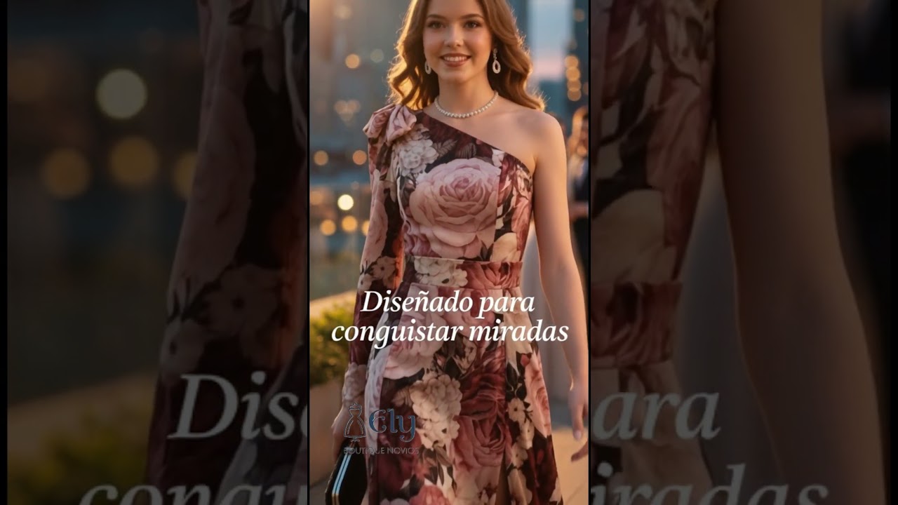 🌹 Vestido Floral Gala Nocturna 