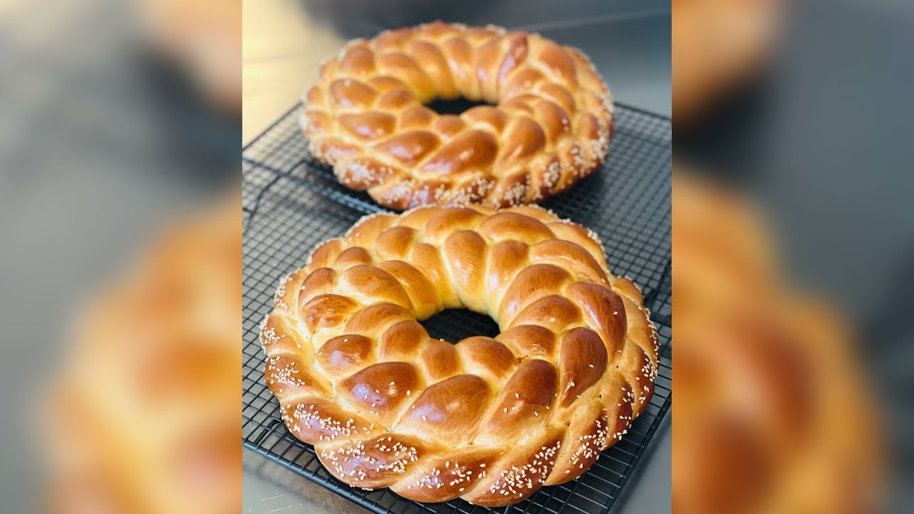 Colaci. Impletitura  in 4 deosebit de frumoasa.🌟 Braided bread.