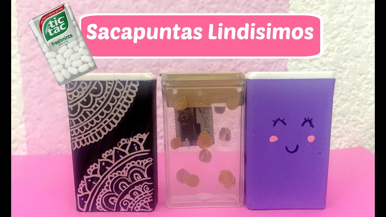 Sacapuntas con cajitas de Tic Tac - Brenda PE
