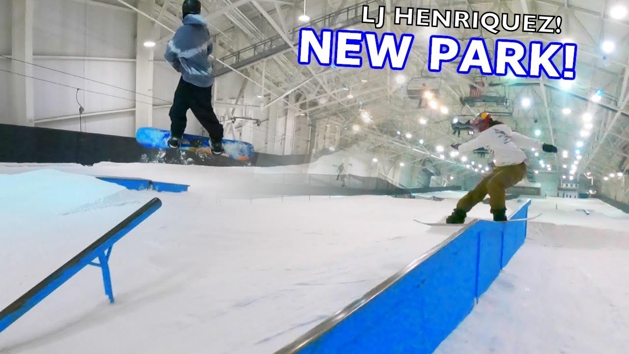 INSANE Park Laps at BIG SNOW w/ 14 Year Old LJ Henriquez!