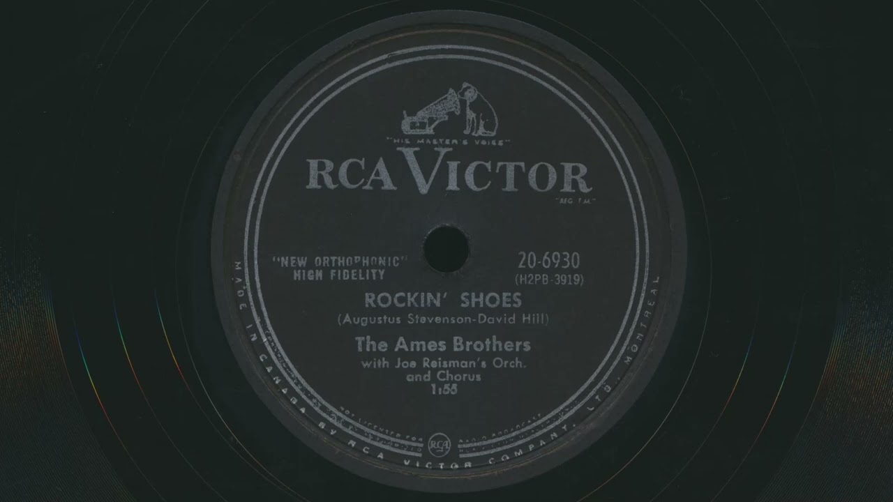 1957 THE AMES BROTHERS Rockin' Shoes JOE REISMAN Orchestra - 78 RPM Record