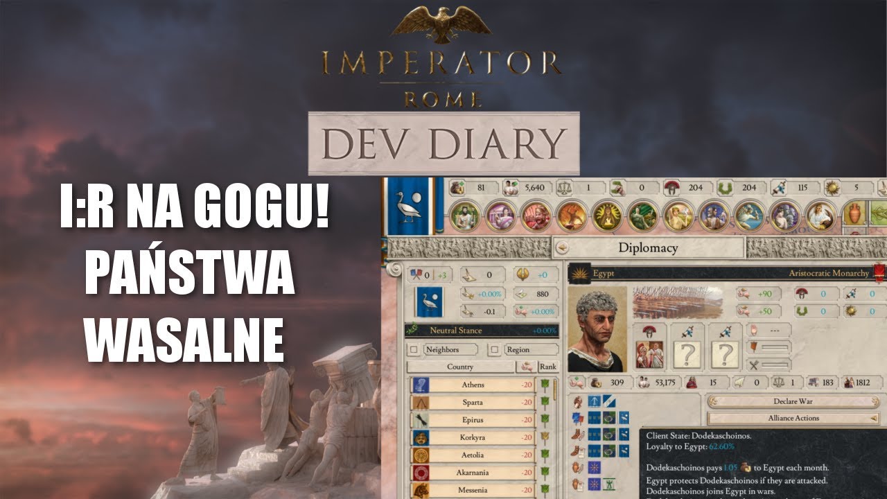 Imperator Rome Dev Diary: GoG, Satrapie i inne państwa zależne!