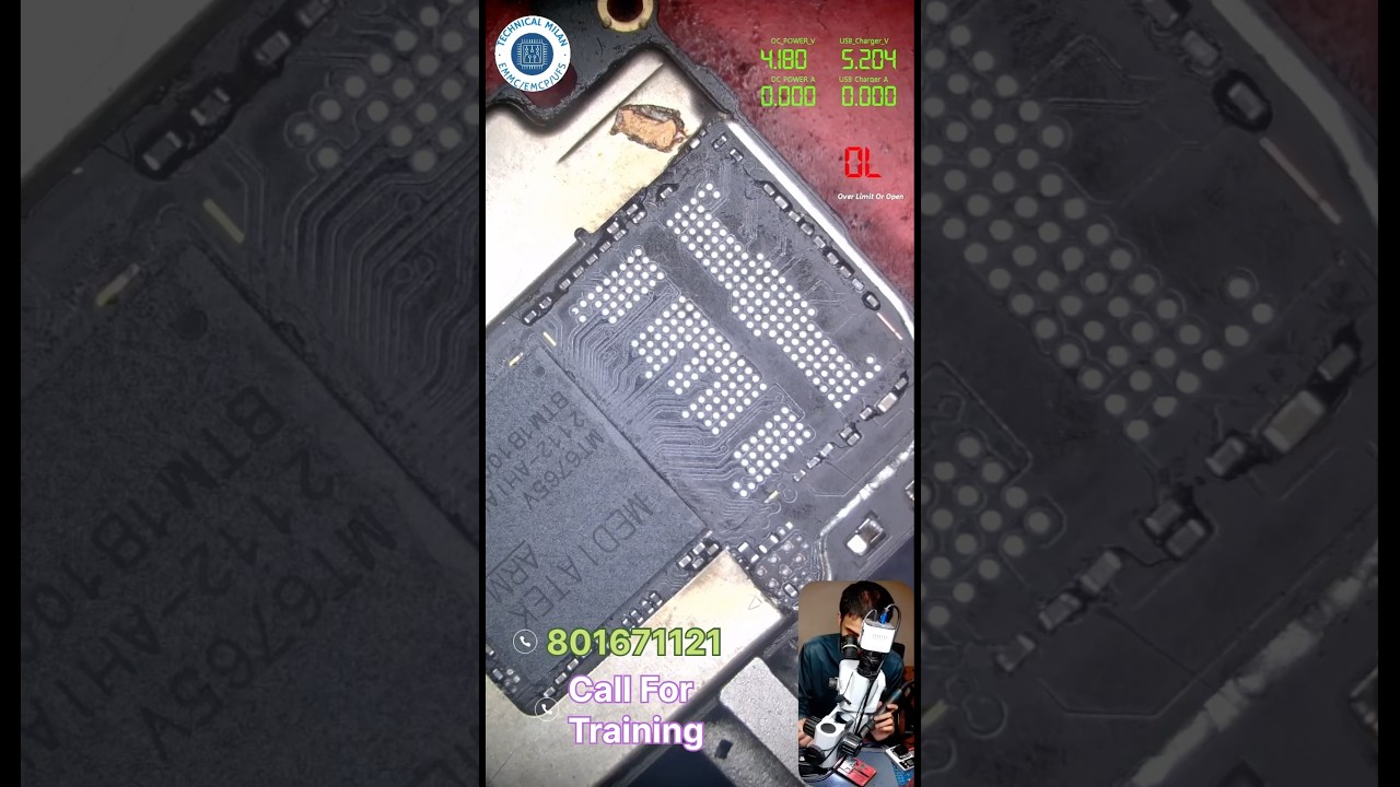 OPPO A54 DEAD & EMCP CHANGE PROCESS #emmcrepair #technicalmilan #ufs #emmcrepairinginstitute