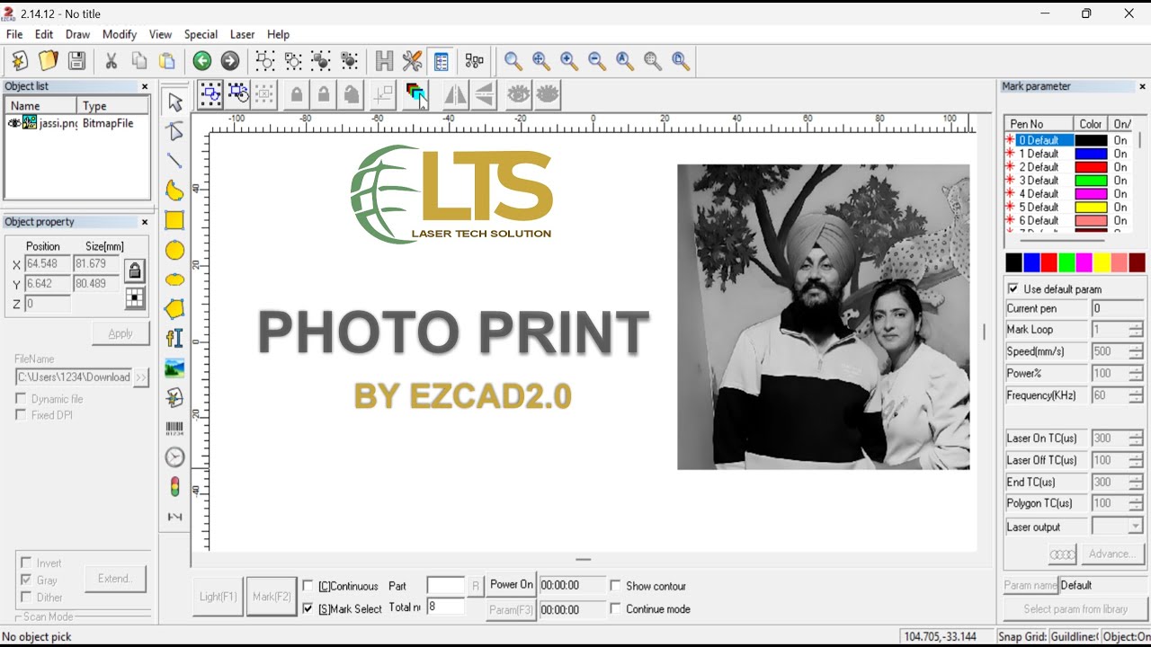 How To Print Photo on Gold, Silver, Brass & Steel | EZCAD software | Photo Engraving by Fiber Laser