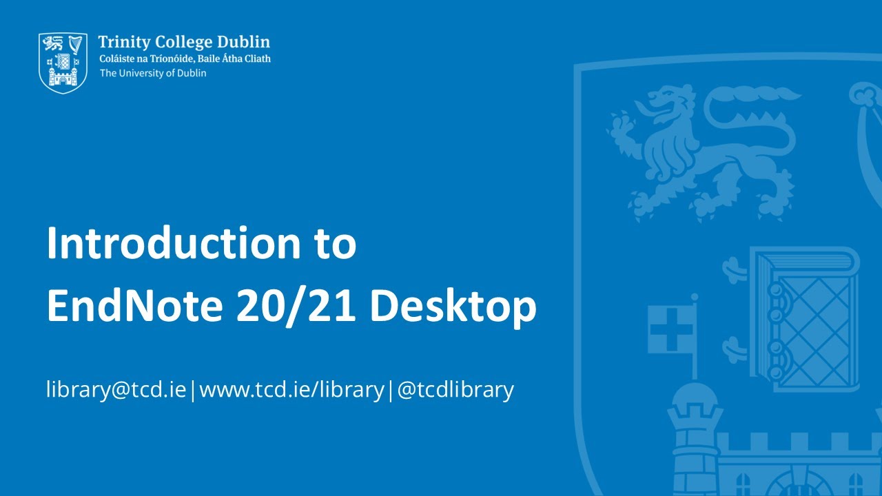 Introduction to EndNote 20/21 Desktop