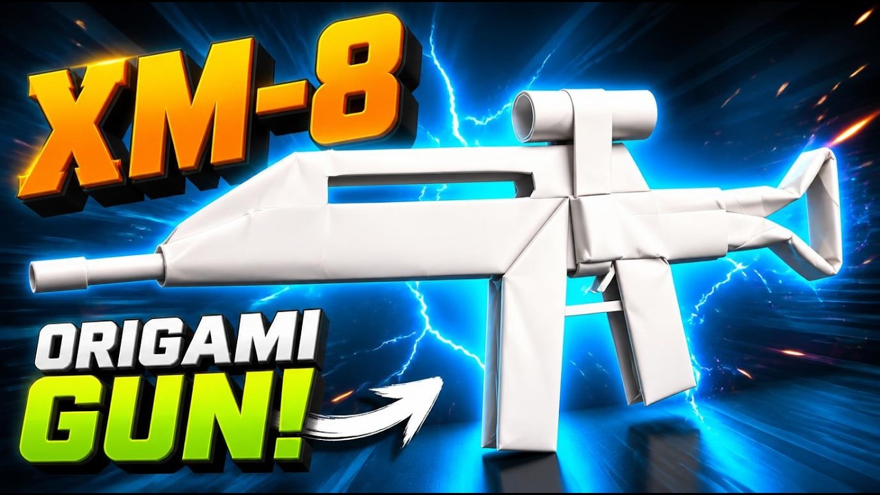 Оригами Винтовка | Как сделать винтовку XM8 из бумаги