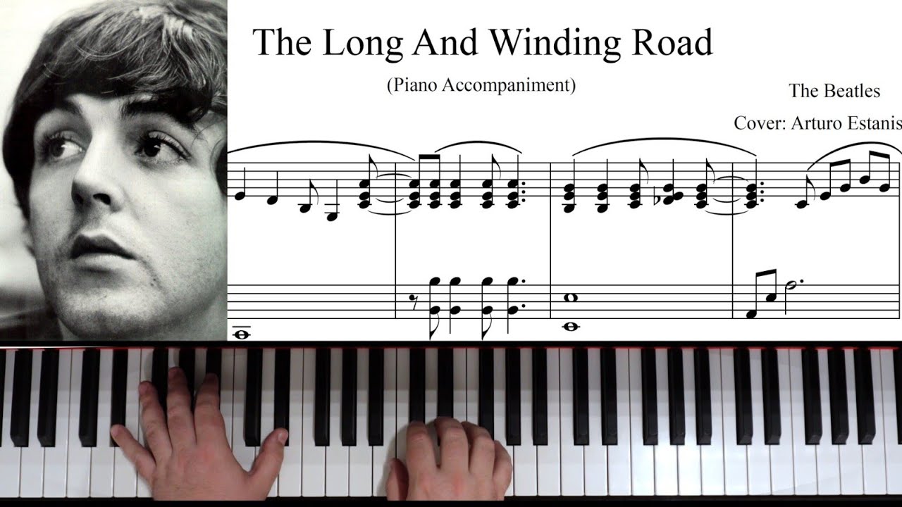 The Long And Winding Road - The Beatles - Piano Accompaniment - Free Sheet Music / Partitura Gratis