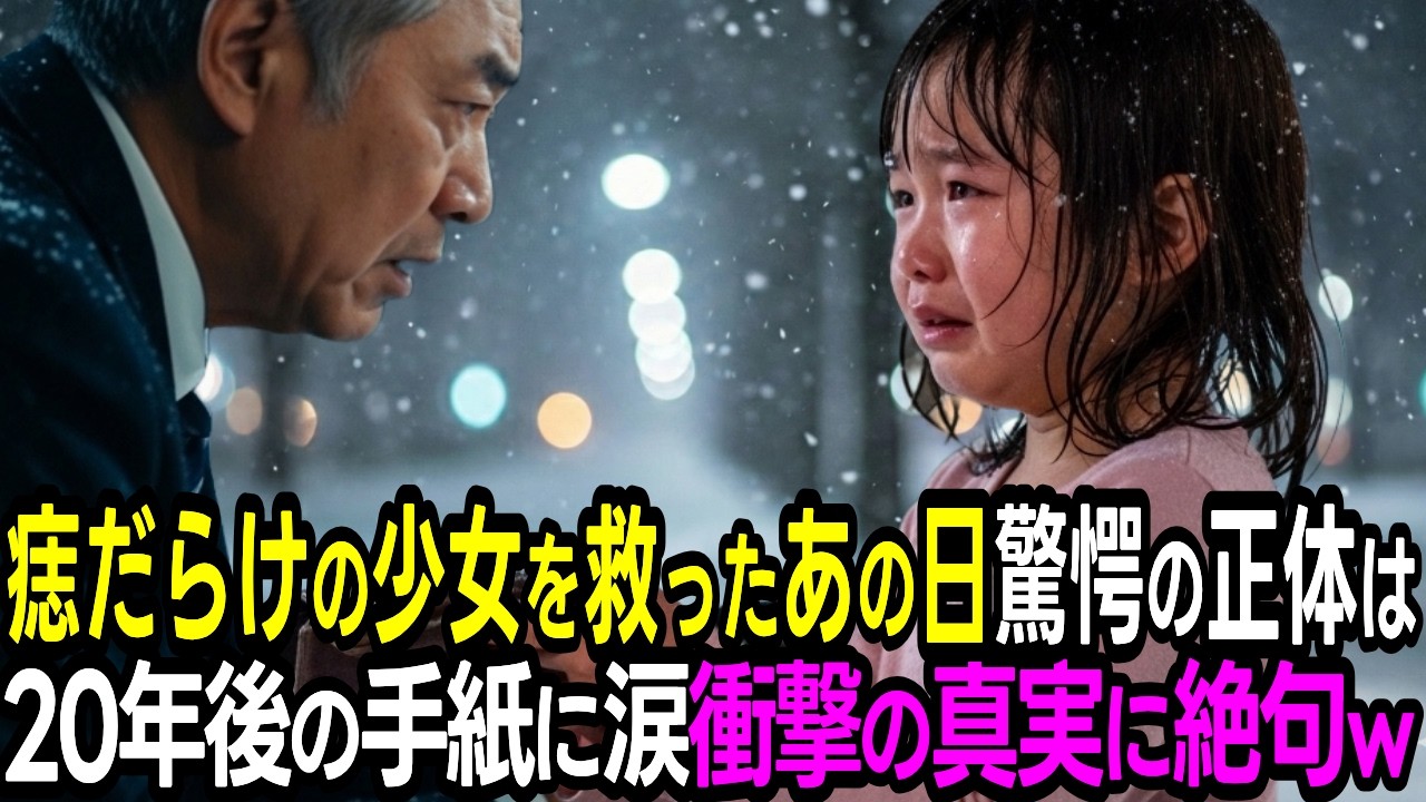 大雪の夜に財布を拾ってくれた痣だらけの少女を救った老舗豆腐屋。20年後、立派な跡継ぎとなった娘からの手紙に涙が止まらない【感動する話】【朗読】