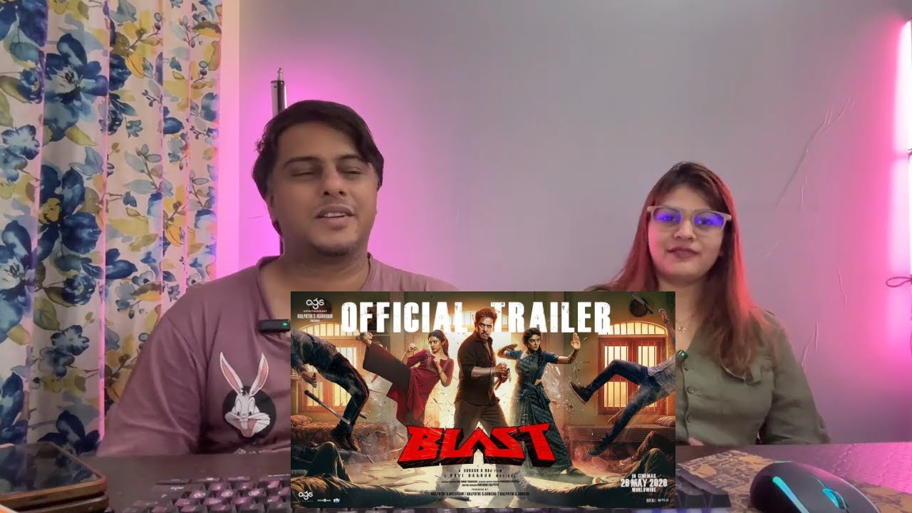 Blast Trailer Reaction 🔥😱 | Arjun | Preity Mukundhan | Indian Reaction 🇮🇳