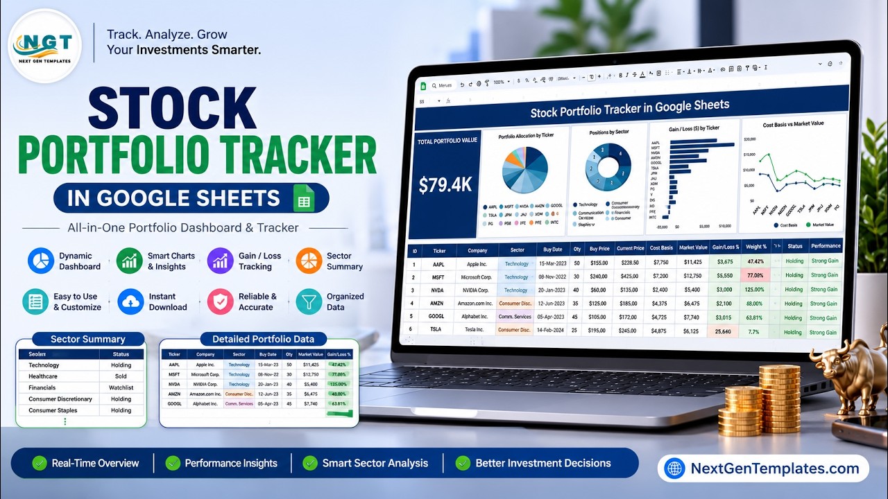 Stock Portfolio Tracker in Google Sheets