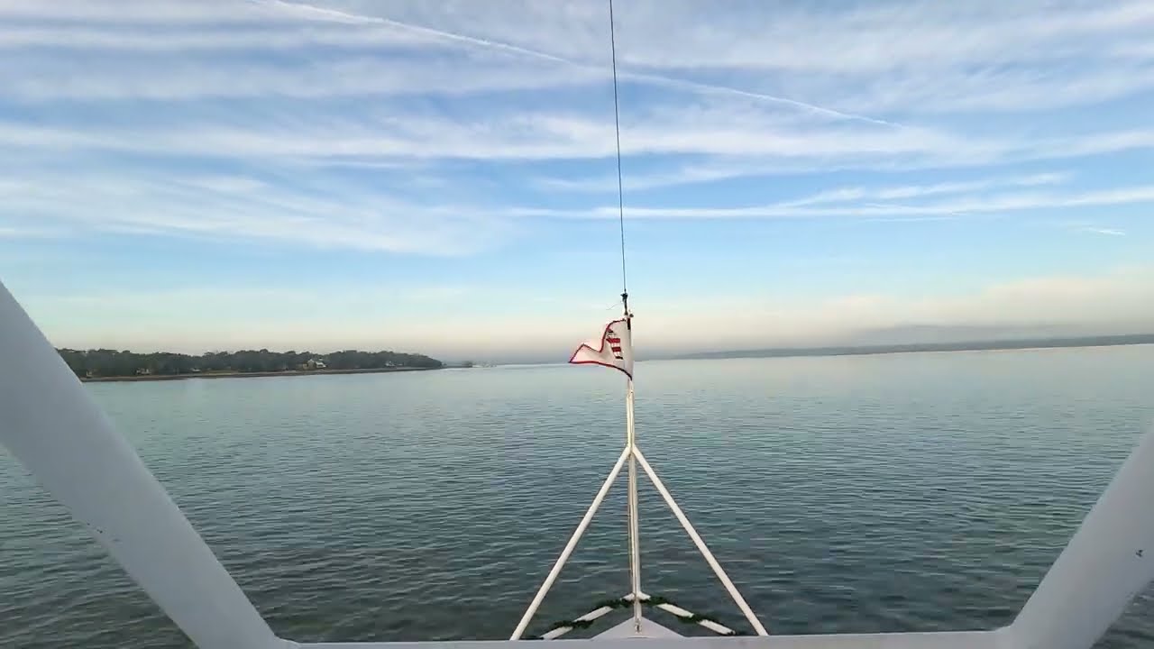 Hilton Head to Savannah 🚢 in 2 1/2 minutes by boat!