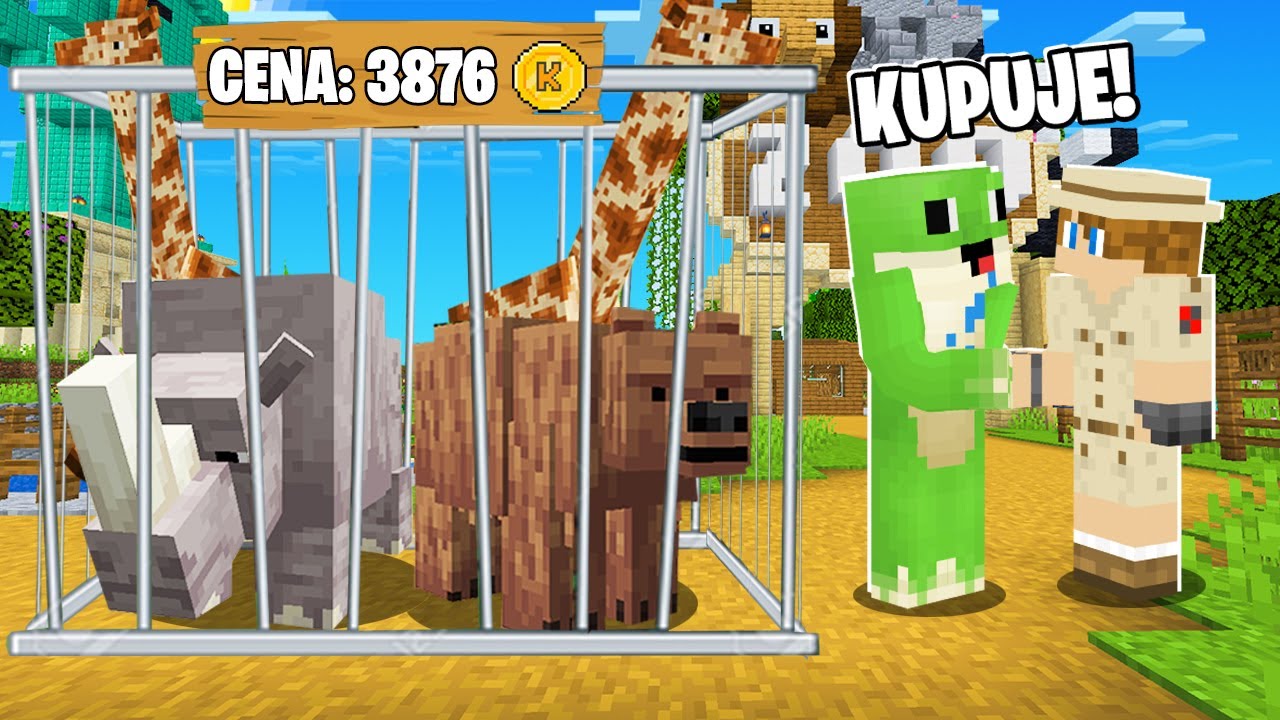 Kupiłem NOWE ZWIERZĘTA do ZOO za 3876 KIDCOINÓW w Minecraft!