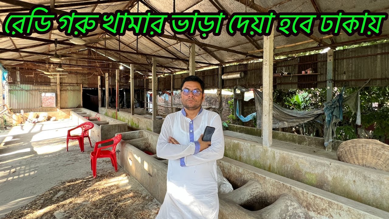 ঘাসের জমি সহ রেডি গরু খামার ভাড়া দেয়া হবে ঢাকায় বিস্তারিত জানান ভিডিওটিতে