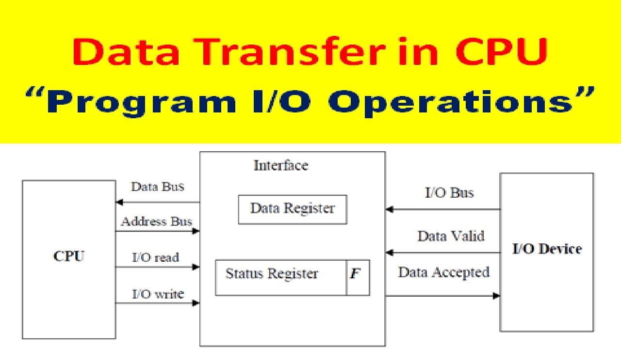 What is Programmed I/O Operations in Computer Architecture ?: Data Transfer in CPU