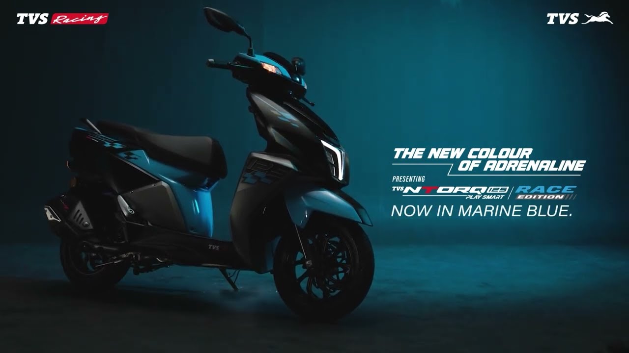 TVS NTORQ Marine Blue