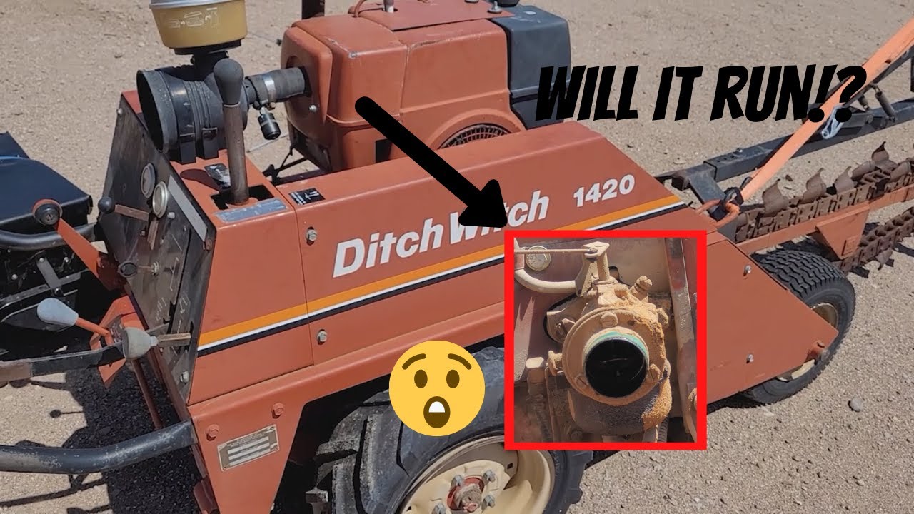 Ditch Witch 1420 repair. One bad carb...