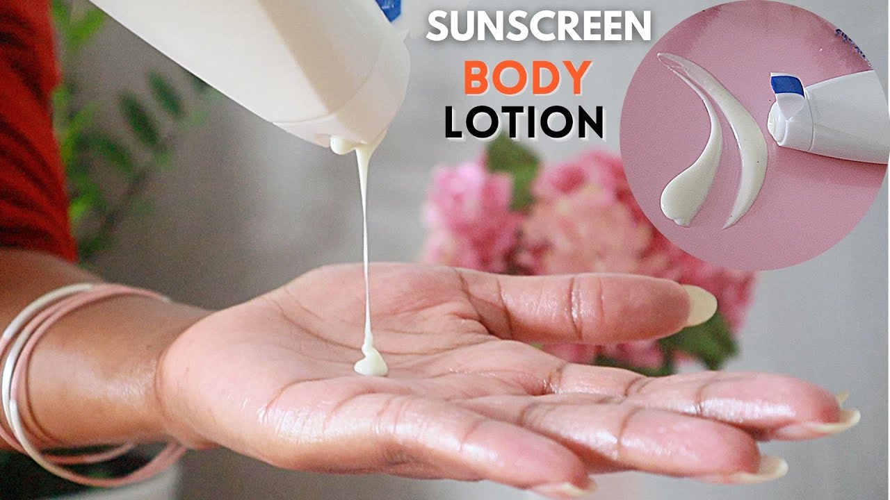 Sunscreen body lotion for summer || Best homemade sunscreen body lotion for summer
