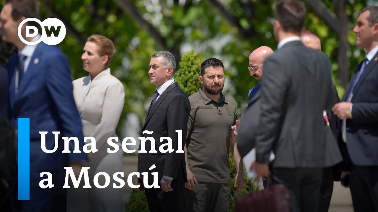 Zelenski recibe en Moldavia el apoyo de sus aliados europeos