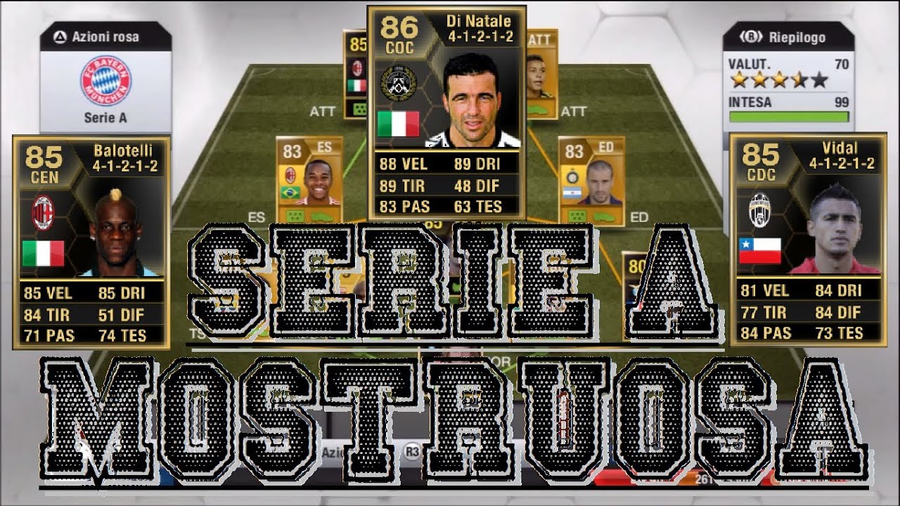 FIFA 13 | Serie A PAUROSA | Squad Builder 1 Million coin | Ft. IF Balotelli & IF Di Natale