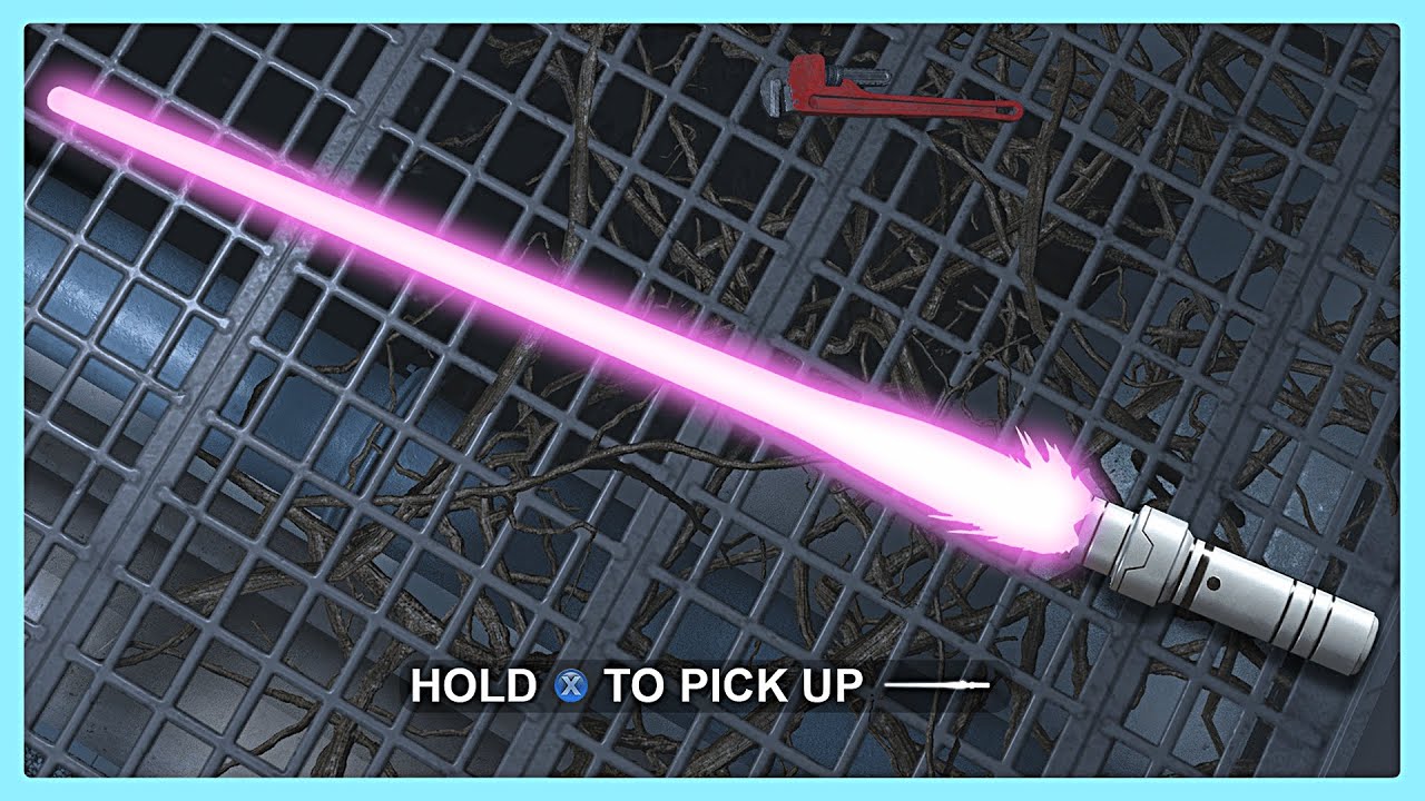 bro got a laser sword