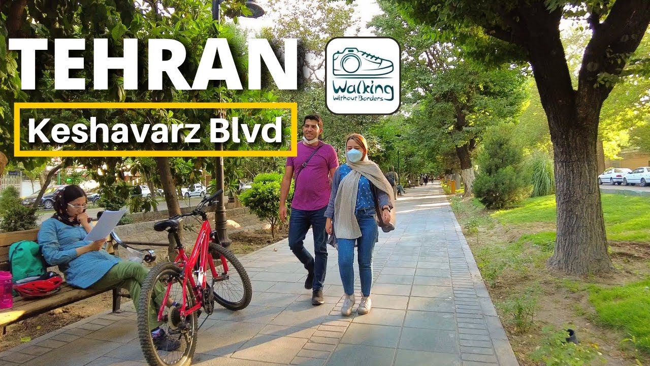 WALK in Keshavarz Boulevard | TEHRAN 2022 | بلوار کشاورز
