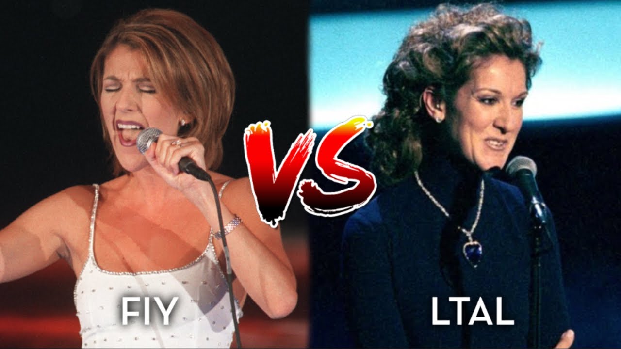 Céline Dion - Falling Into You Vs. Let's Talk About Love WORLD TOUR BATTLE! (Same Notes Comparison)
