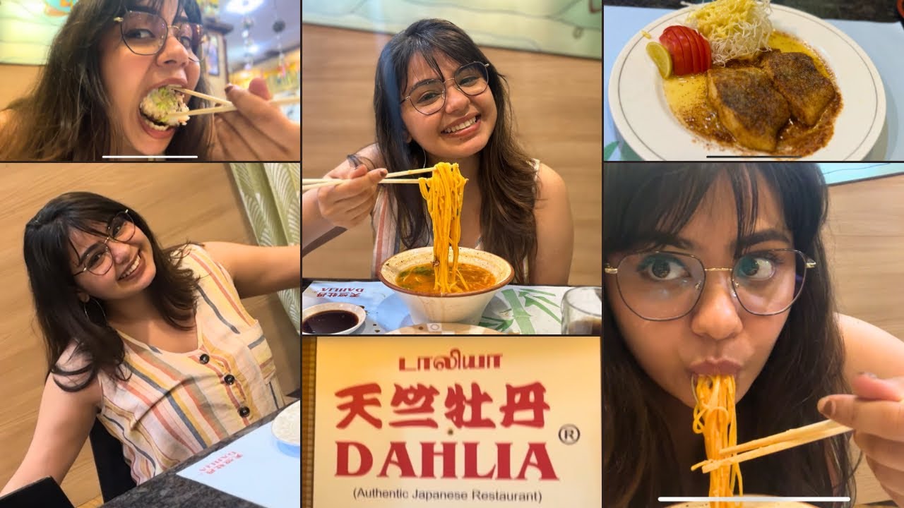 TRY IT WITH ME | DAHLIA | JAPANESE RESTAURANT | MONICA CHINNAKOTLA | VLOG -3