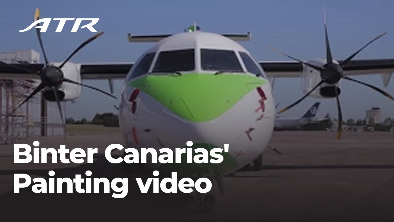 Painting Binter Canarias' first ATR 72-600