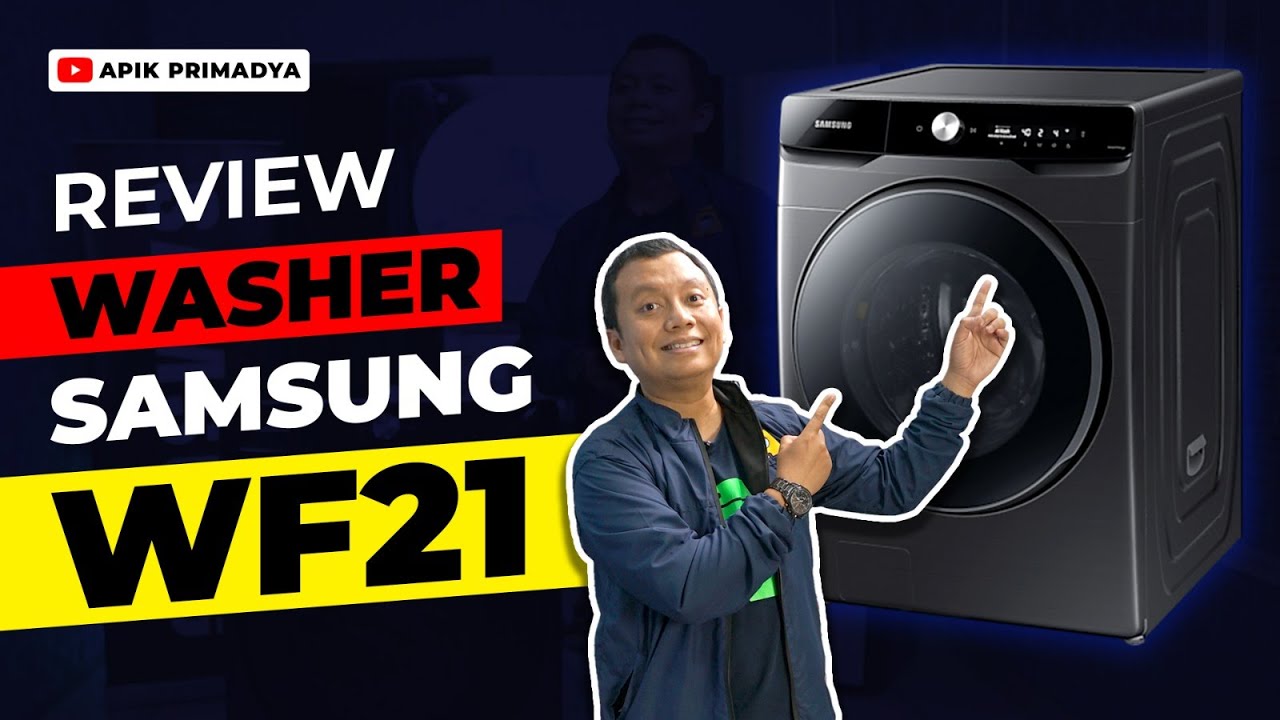 REVIEW WASHER SAMSUNG WF21 21KG❗ Mesin Cuci Laundry Ini Bisa Mencuci Bedcover King 200x200cm