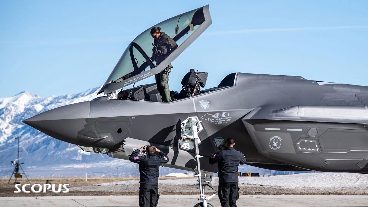 Сумасшедшие действия красивой женщины в покорении F-35 экстраординарны