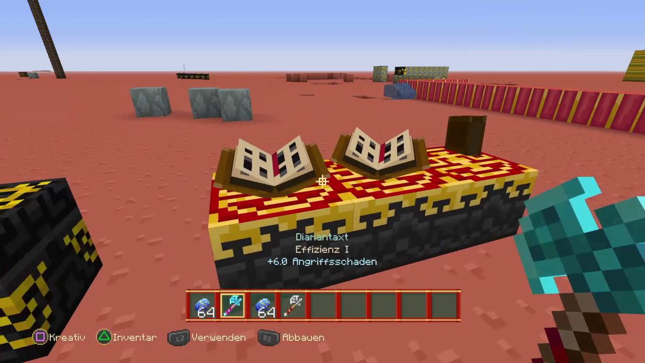 Minecraft Diamantaxt verzaubern (ps4)