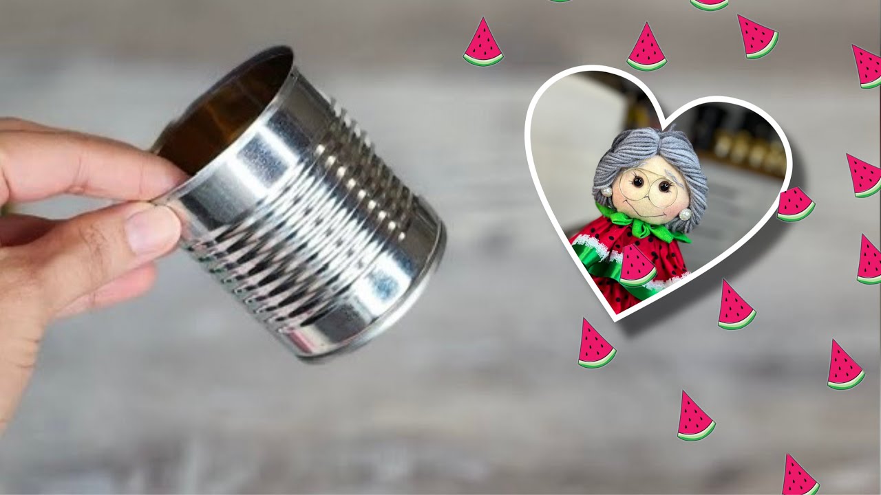 MIRA LO QUE HAGO CON LATAS RECICLADAS 🍉