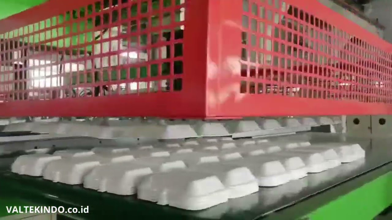 Mesin pembuat kemasan makanan lunch box food container styrofoam