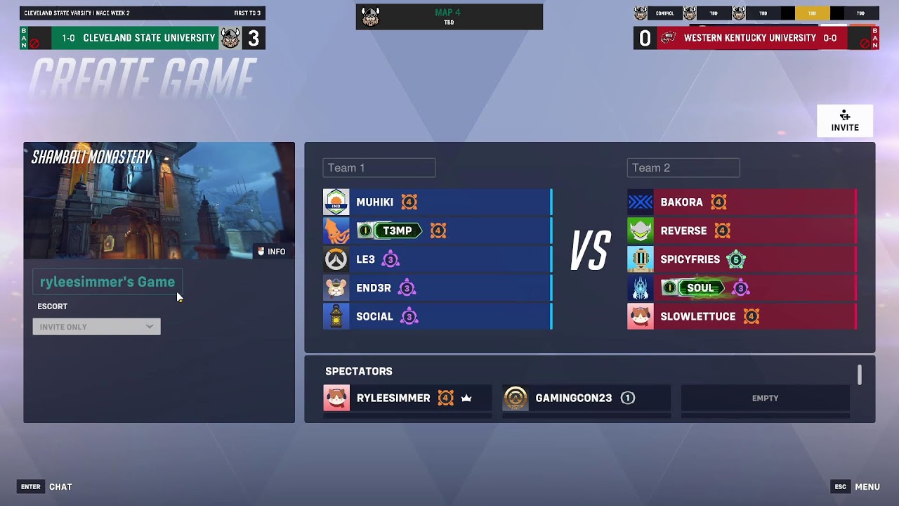 Overwatch 2 | CSU Vikes vs Western Kentucky | NACE Week 2